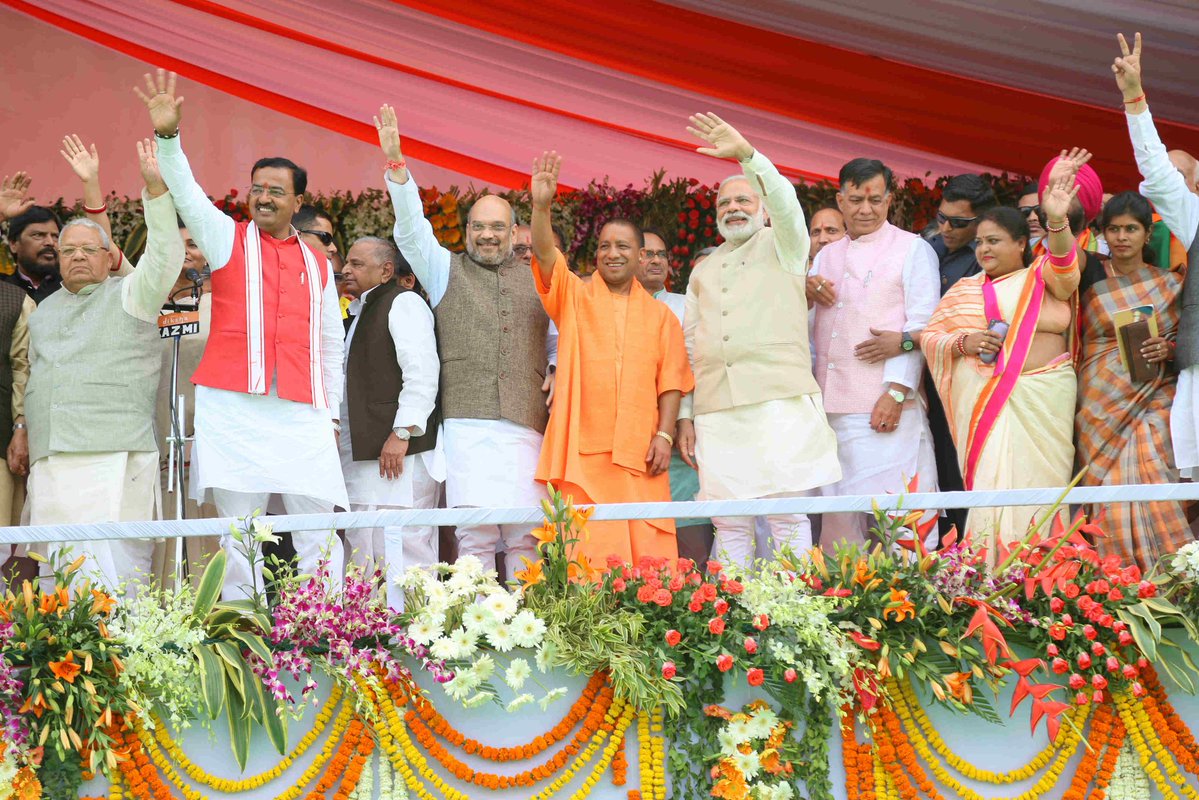 PM Narendra Modi greets Yogi Adityanath, hopes record development in Uttar Pradesh PM Narendra Modi greets Yogi Adityanath, hopes record development in Uttar Pradesh
