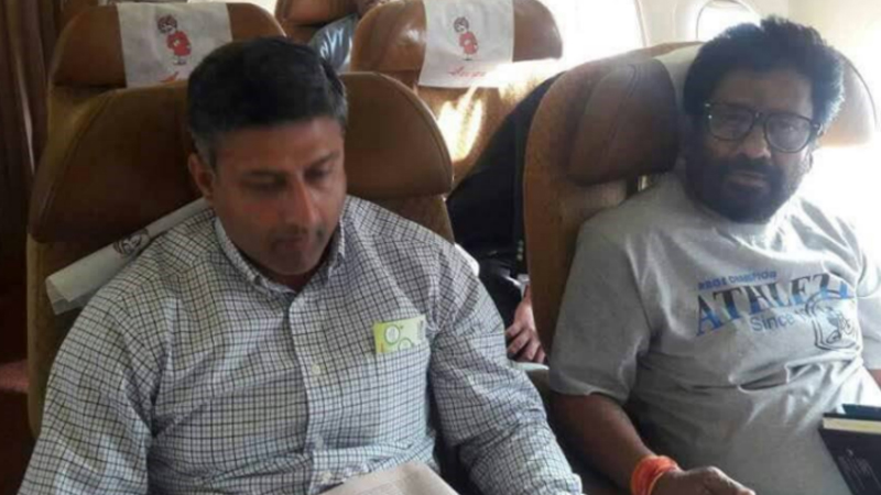 Shiv Sena MP boards Air India flight on business class ticket Shiv Sena MP boards Air India flight on business class ticket