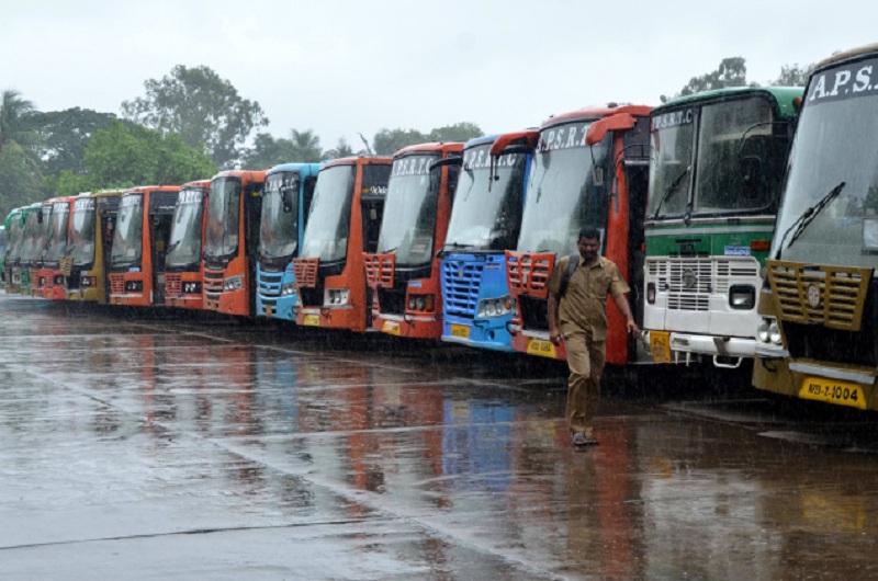 Thousands of commuters in Tmail Nadu were stranded on Monday Thousands of commuters in Tmail Nadu were stranded on Monday