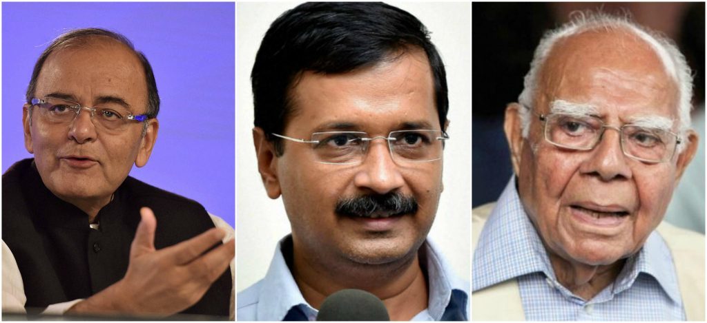 Defamation Case: Finance Minister Arun Jaitley, Ram Jethmalani clash in Delhi High Court Defamation Case: Finance Minister Arun Jaitley, Ram Jethmalani clash in Delhi High Court