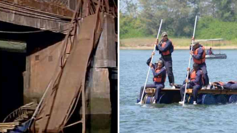 Death toll in Goa bridge collapse rises to 2, search operation on Death toll in Goa bridge collapse rises to 2, search operation on