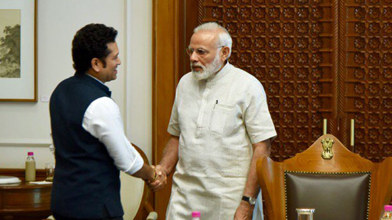Sachin Tendulkar meets PM Modi, talks about his upcoming biopic Sachin Tendulkar meets PM Modi, talks about his upcoming biopic