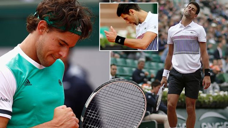 Thiem upsets Djokovic; sets date with Nadal in French Open semis Thiem upsets Djokovic; sets date with Nadal in French Open semis