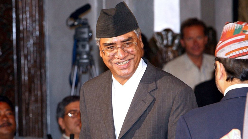 Sher Bahadur Deuba elected New Prime Minister of Nepal Sher Bahadur Deuba elected New Prime Minister of Nepal