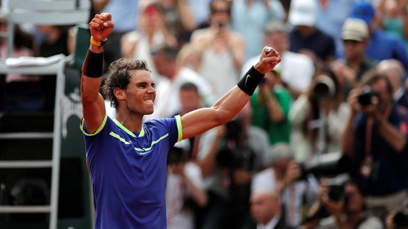 Rafael Nadal first player to win 10 Grand Slam titles Rafael Nadal first player to win 10 Grand Slam titles