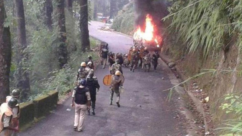 Protest in Darjeeling Protest in Darjeeling
