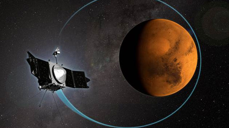 MAVEN reveals how Sun stripped Mars' atmosphere MAVEN reveals how Sun stripped Mars' atmosphere