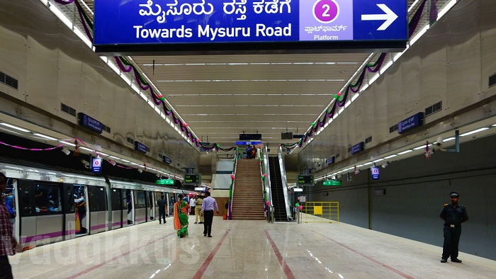 Thousands of commuters, including government employees and techies, on Monday, boarded the new metro line Thousands of commuters, including government employees and techies, on Monday, boarded the new metro line