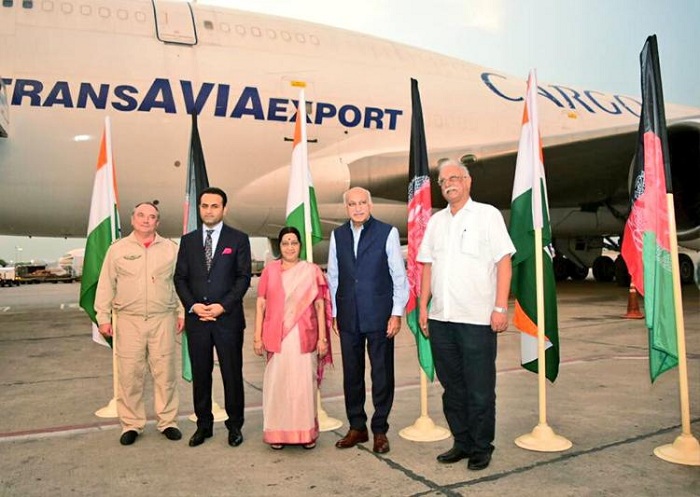 The first flight from Kabul to Delhi, establishing air freight corridor between the two countries, landed The first flight from Kabul to Delhi, establishing air freight corridor between the two countries, landed
