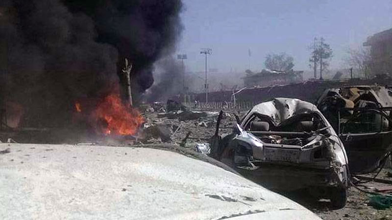 Car Bomb attack at Afghan Bank Car Bomb attack at Afghan Bank