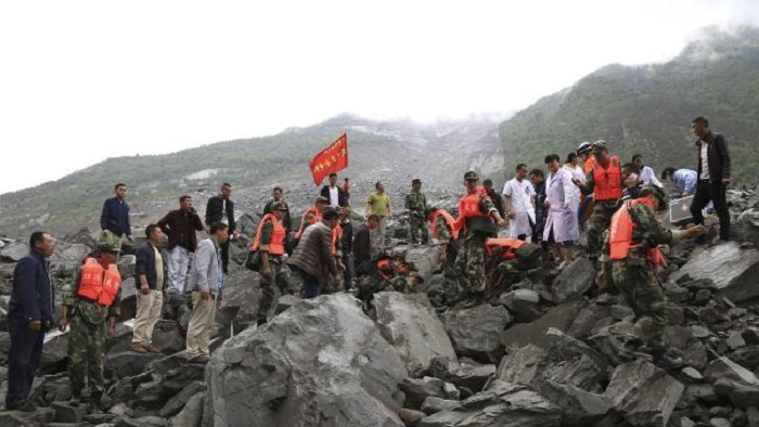 More than 100 people were feared buried in China More than 100 people were feared buried in China