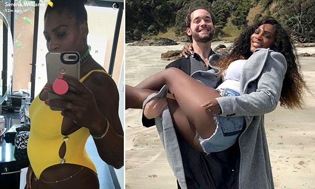 Baby Bump Pics: Pregnant Serena Williams poses nude on Vanity Fair cover Baby Bump Pics: Pregnant Serena Williams poses nude on Vanity Fair cover