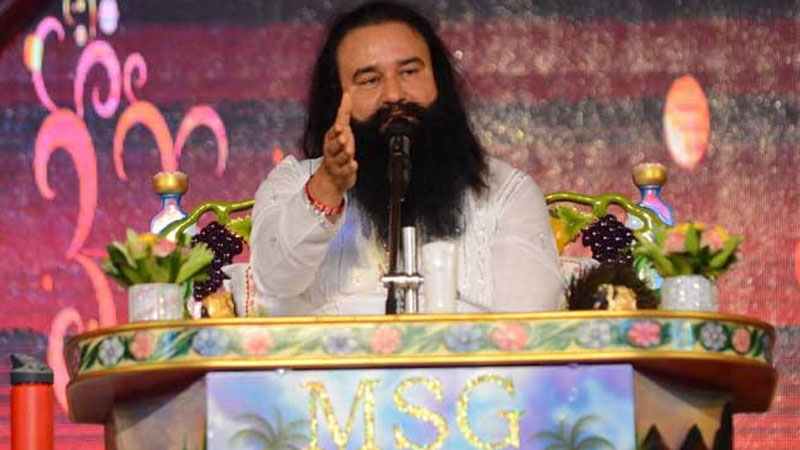 Gurmeet Ram Rahim during one of his sessions Gurmeet Ram Rahim during one of his sessions