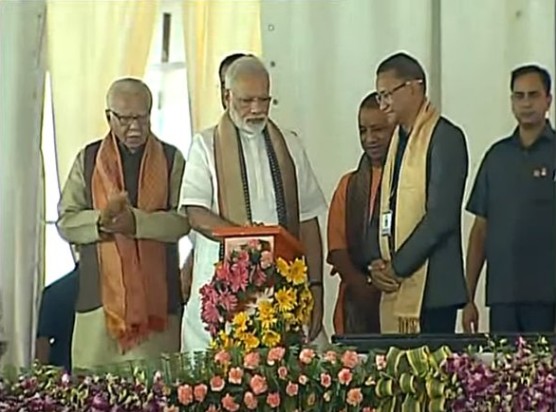 PM Narendra Modi inaugurates 17 projects lays foundation stone of six more in Varanasi