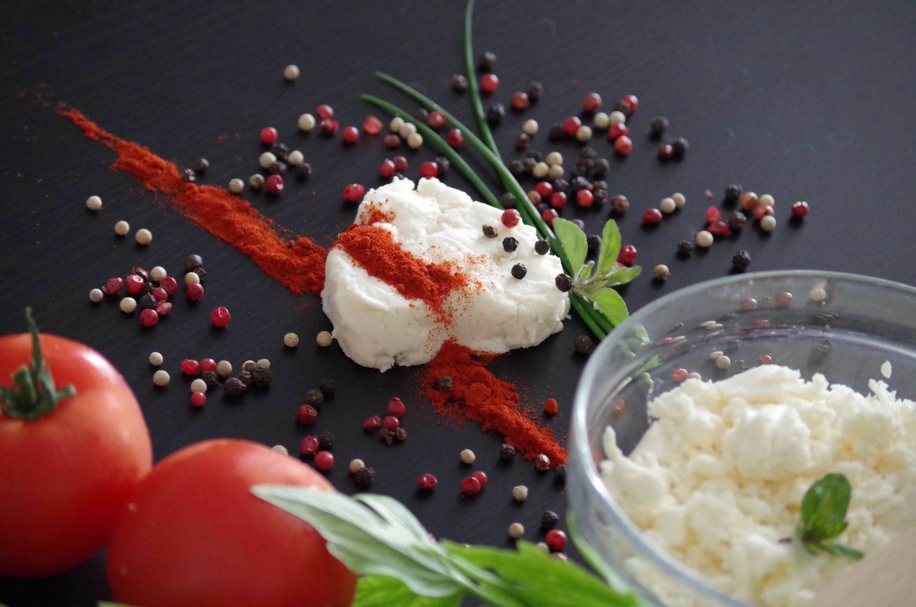 Cream cheese with cucumber or celery