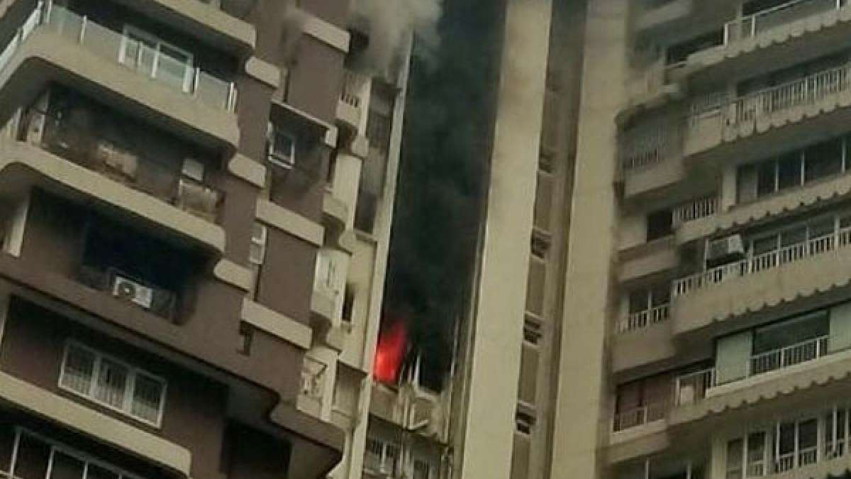 Two people lost their lives after massive fire broke out at Maker Towers in South Mumbai Two people lost their lives after massive fire broke out at Maker Towers in South Mumbai