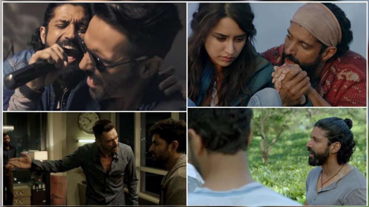 Screengrabs from Rock On 2 trailer starring Farhan Akhtar, Shraddha Kapoor, Purb Kohli and Arjun Rampal Screengrabs from Rock On 2 trailer starring Farhan Akhtar, Shraddha Kapoor, Purb Kohli and Arjun Rampal