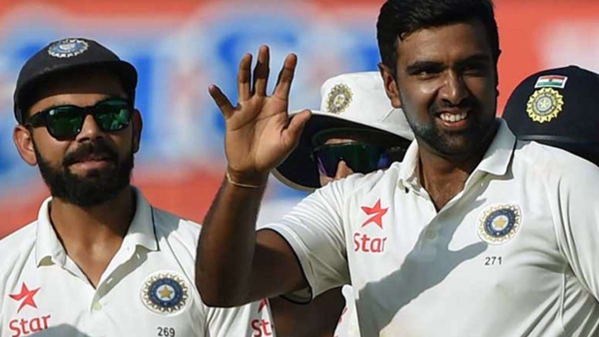 Virat Kohli with R Ashwin during a Test match Virat Kohli with R Ashwin during a Test match