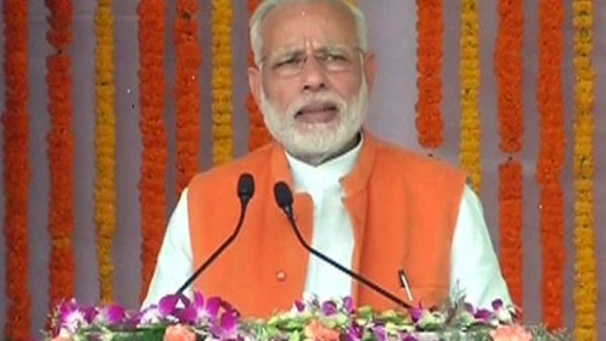 Prime Minister Narendra Modi during Ghazipur rally Prime Minister Narendra Modi during Ghazipur rally