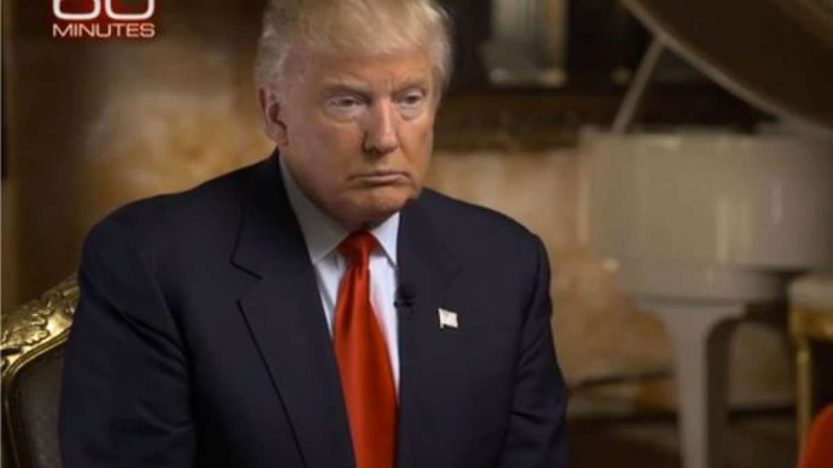 Donald Trump (Pic courtesy: CBS 60-minute interview) Donald Trump (Pic courtesy: CBS 60-minute interview)