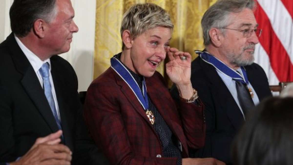 Teary eyed Ellen DeGeneres Teary eyed Ellen DeGeneres