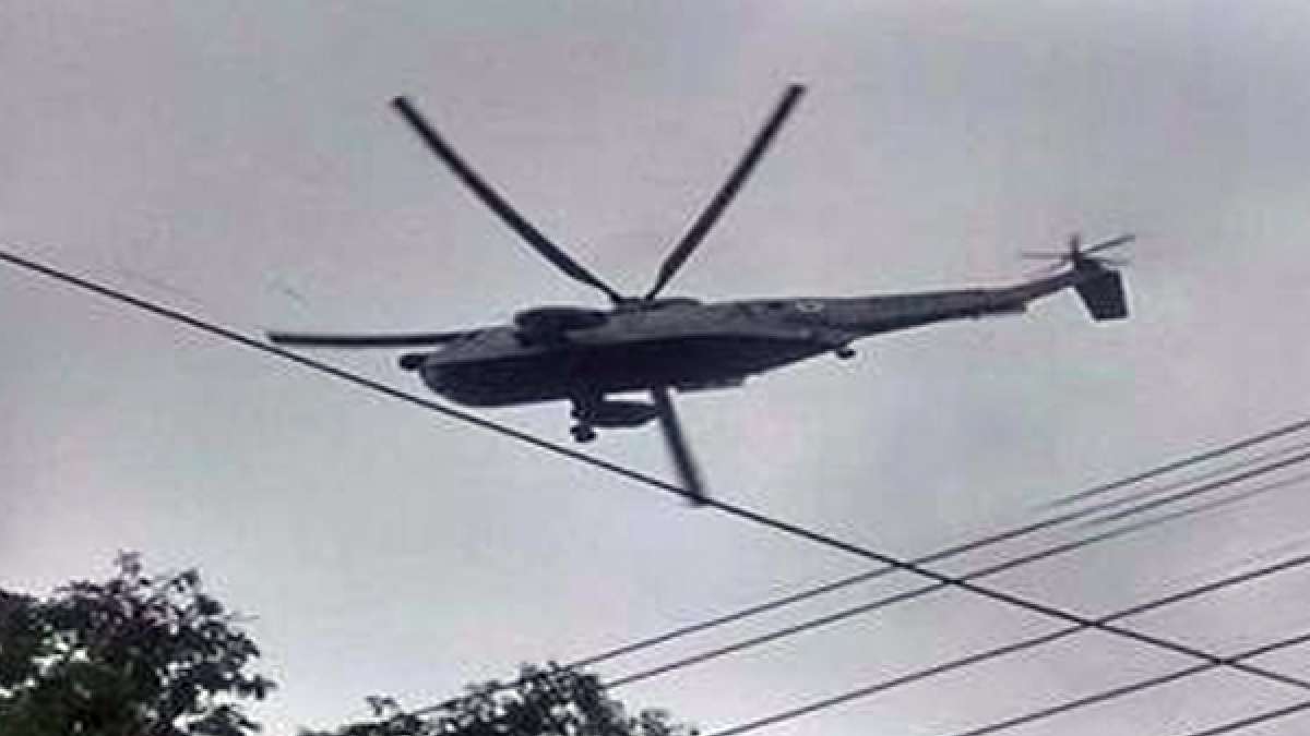 Cheetah helicopter crashes inside the Sukna military base Cheetah helicopter crashes inside the Sukna military base