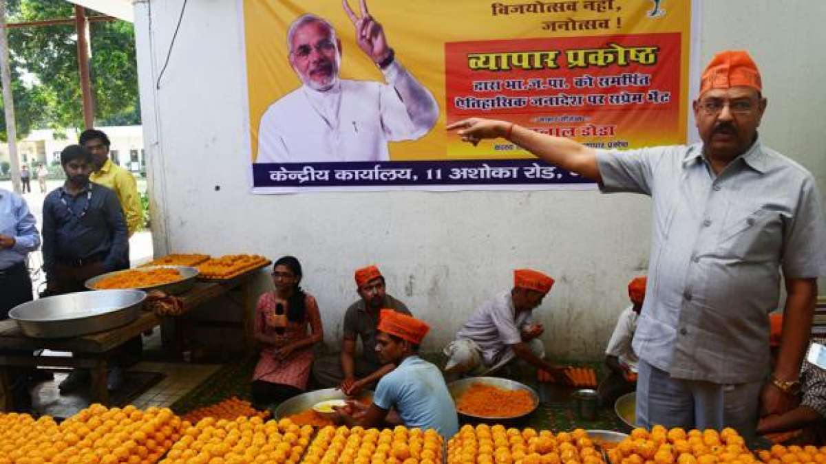 Delhi BJP laddoo Delhi BJP laddoo