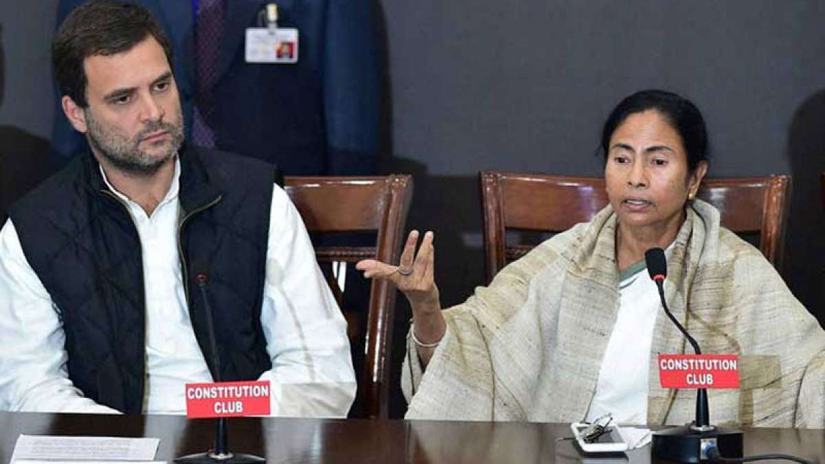 Rahul Gandhi and Mamata Banerjee addressing a joint press conference Rahul Gandhi and Mamata Banerjee addressing a joint press conference