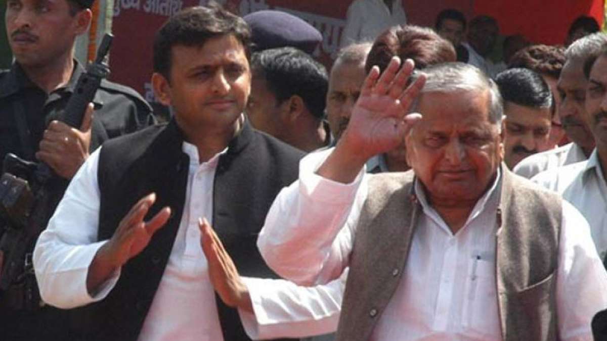 Mulayam Singh and his son Akhilesh Yadav Mulayam Singh and his son Akhilesh Yadav