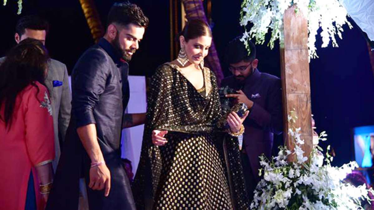 Anushka Sharma and Virat Kohli at a function together Anushka Sharma and Virat Kohli at a function together
