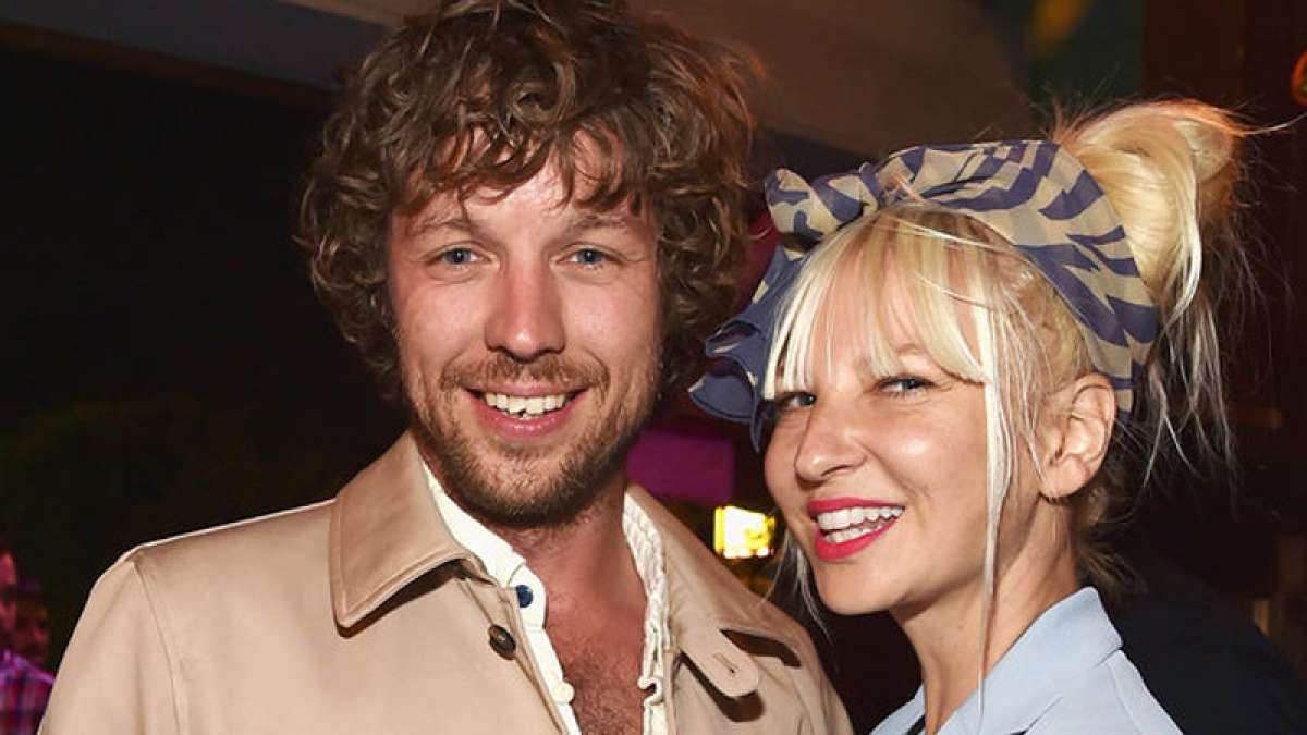 Sia with her husband Erick in a pre Grammy bash Sia with her husband Erick in a pre Grammy bash