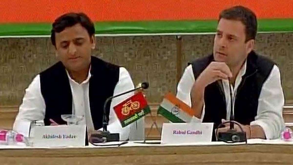 Akhilesh Yadav and Rahul Gandhi during a joint press conference Akhilesh Yadav and Rahul Gandhi during a joint press conference