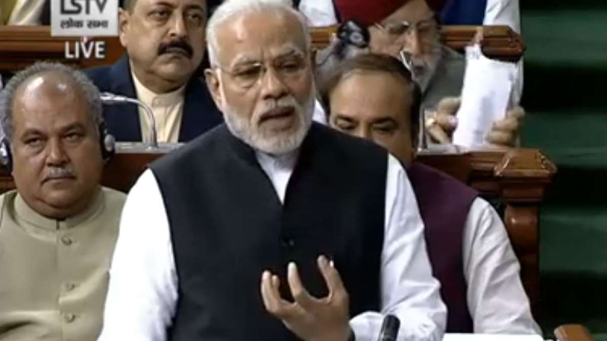 Prime Minister Narendra Modi in Lok Sabha Prime Minister Narendra Modi in Lok Sabha