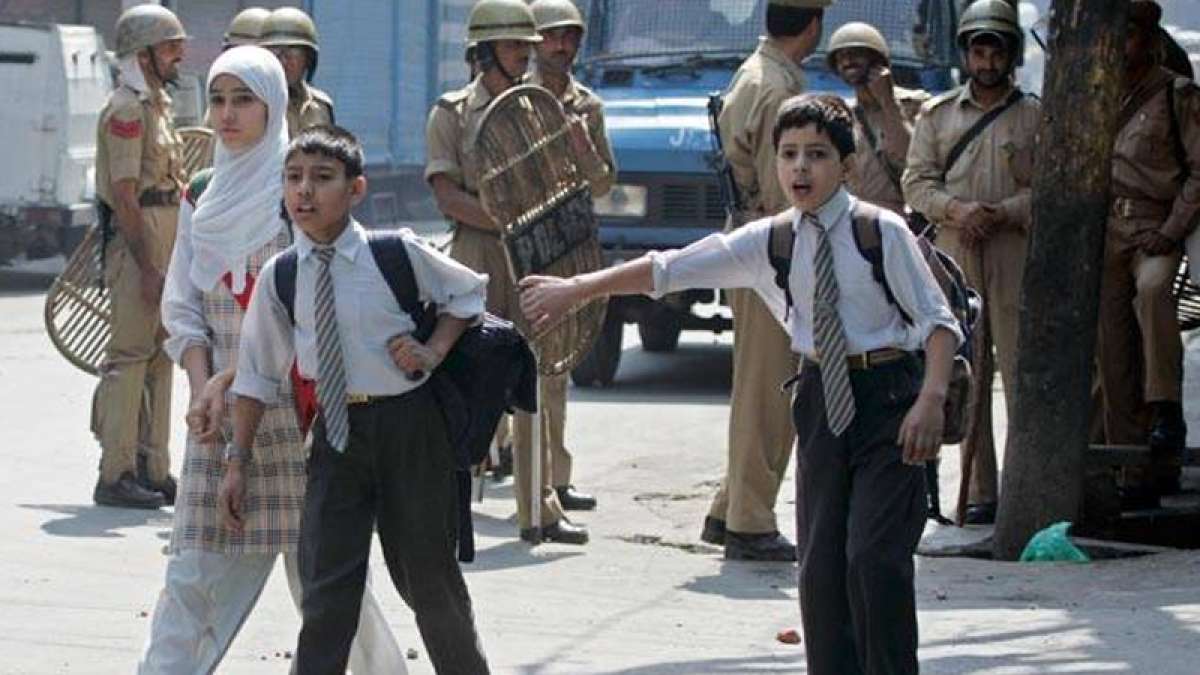Schools in Kashmir re-open after eight months Schools in Kashmir re-open after eight months
