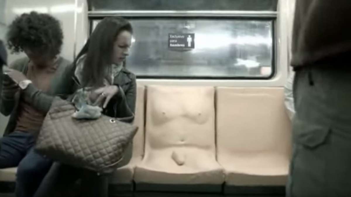 Penis seat in Mexico Metro system Penis seat in Mexico Metro system