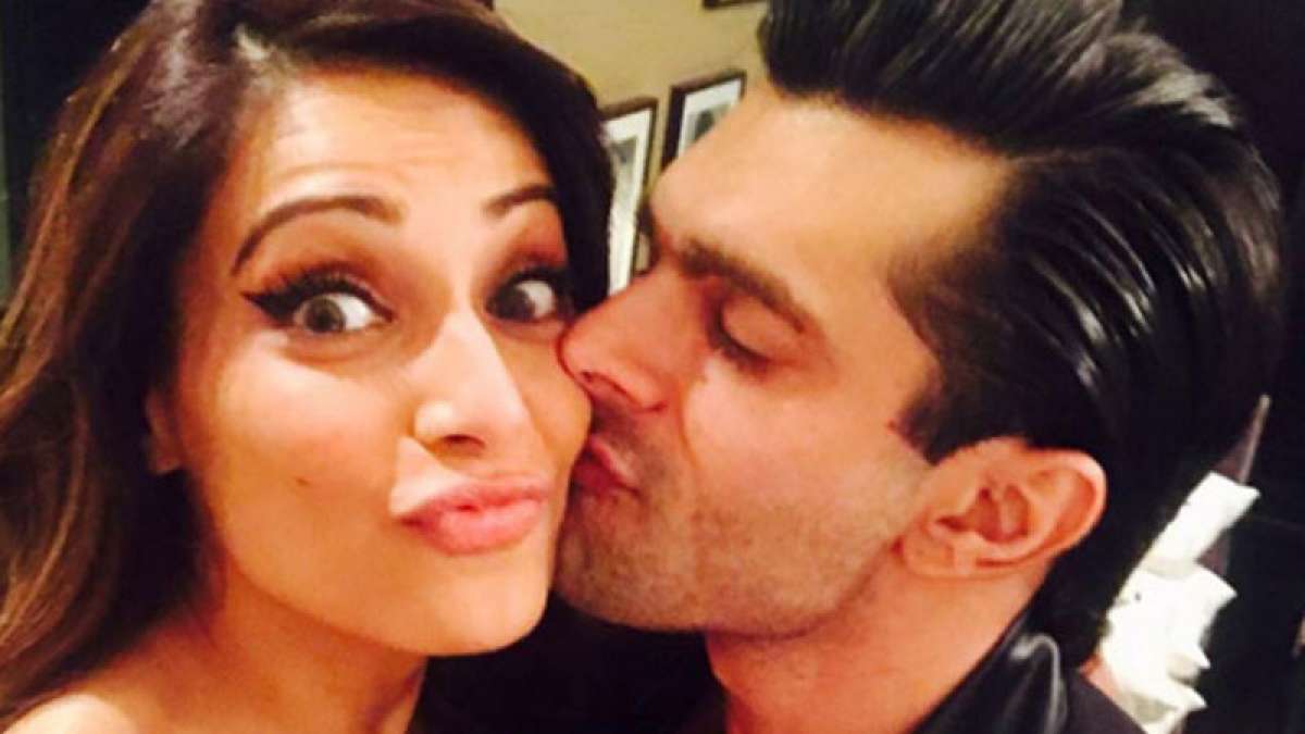 Karan Singh Grover pasting a kiss on wife Bipasha Basu Karan Singh Grover pasting a kiss on wife Bipasha Basu
