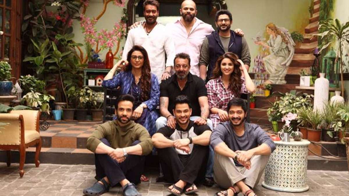 Sanjay Dutt meets star cast of Rohit Shetty's upcoming movie 'Golmaal Again' Sanjay Dutt meets star cast of Rohit Shetty's upcoming movie 'Golmaal Again'