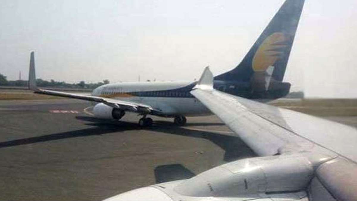 Two Jet Airways planes face minor collision at Delhi airport Two Jet Airways planes face minor collision at Delhi airport