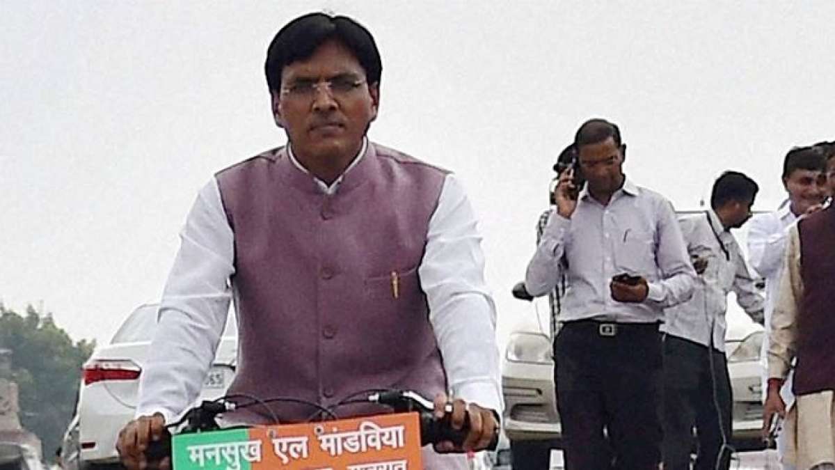 A Patidaar agitation activist hurled a shoe at Union Minister Mansukh Mandaviya A Patidaar agitation activist hurled a shoe at Union Minister Mansukh Mandaviya