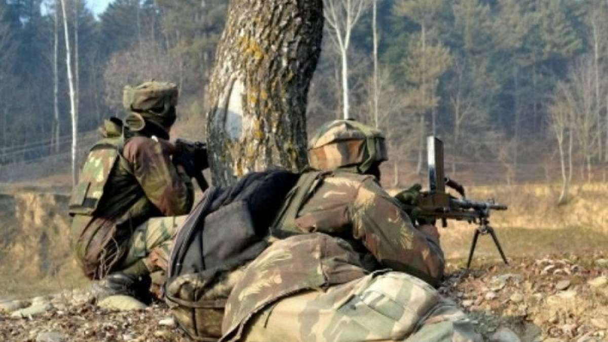 Three militants were killed and an Army Major was injured Three militants were killed and an Army Major was injured