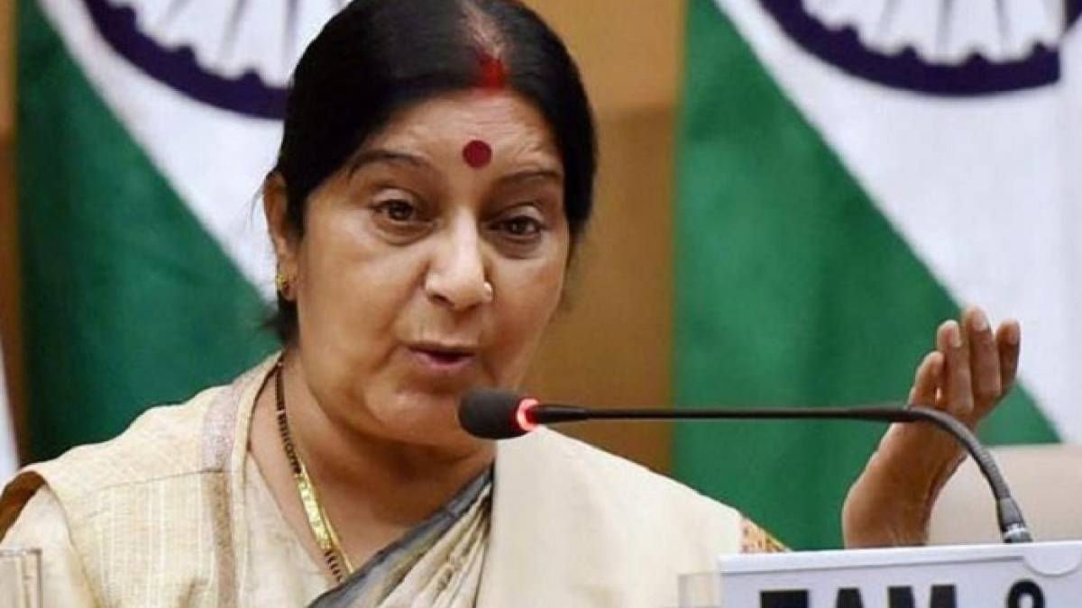 Sushma Swaraj complaining that Pakistan was yet to give a visa to Kulbhushan Jadhav mother Sushma Swaraj complaining that Pakistan was yet to give a visa to Kulbhushan Jadhav mother