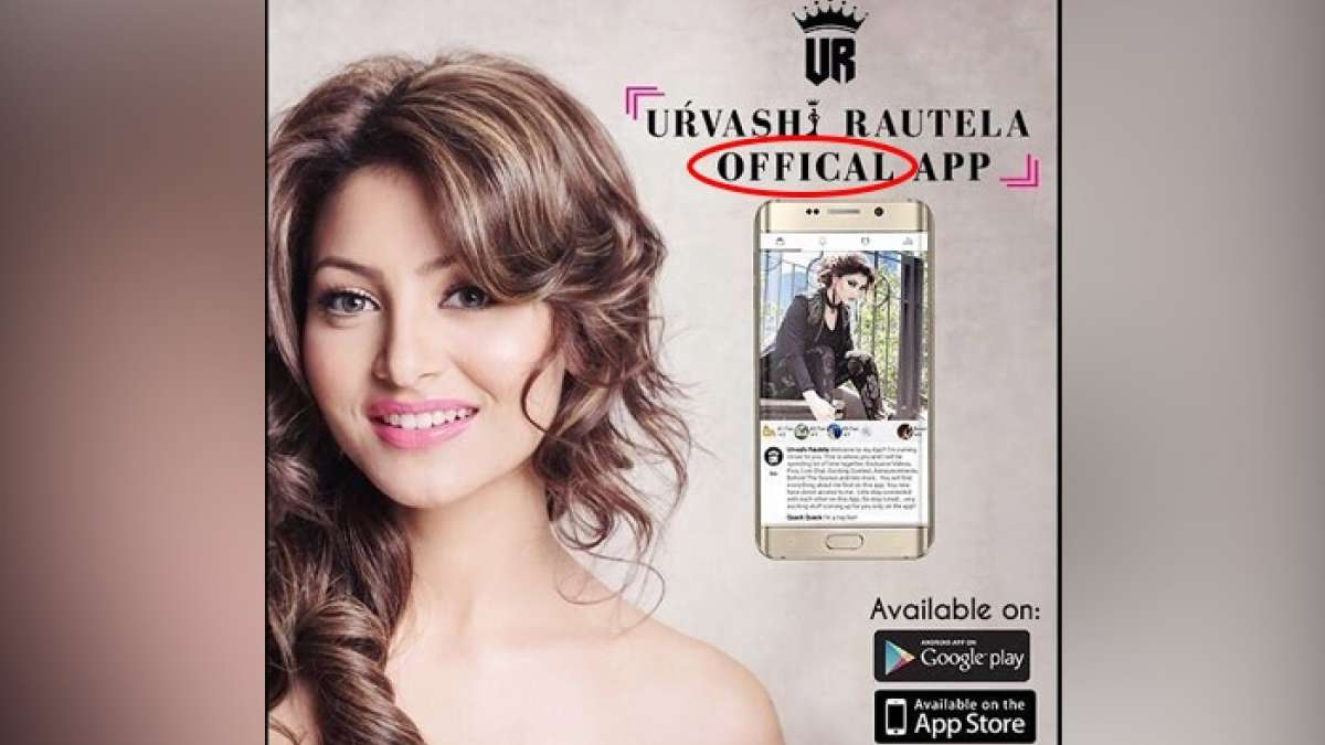 Urvashi Rautela launched her own app named after her Urvashi Rautela launched her own app named after her