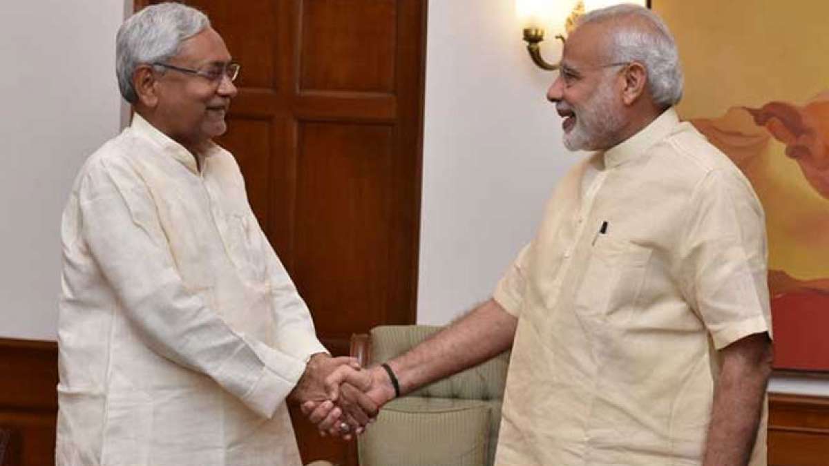 Prime Minister Narendra Modi with Nitish Kumar Prime Minister Narendra Modi with Nitish Kumar