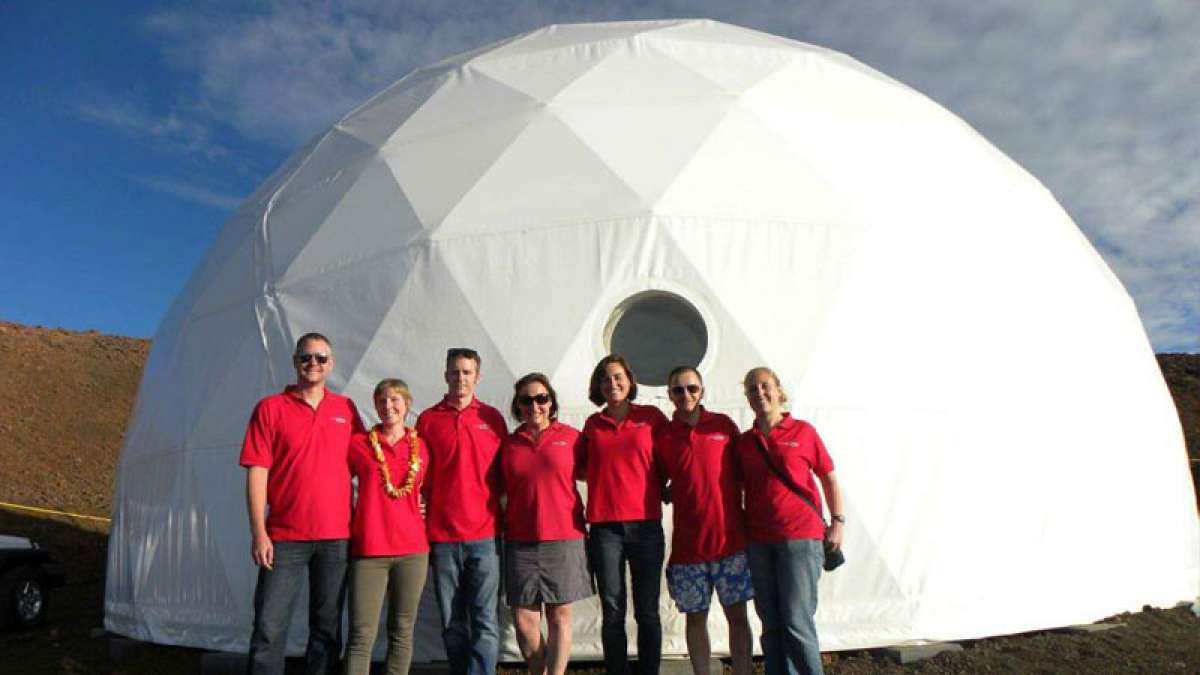 Six NASA scientists emerge out from Mars-like habitat after 8 months Six NASA scientists emerge out from Mars-like habitat after 8 months