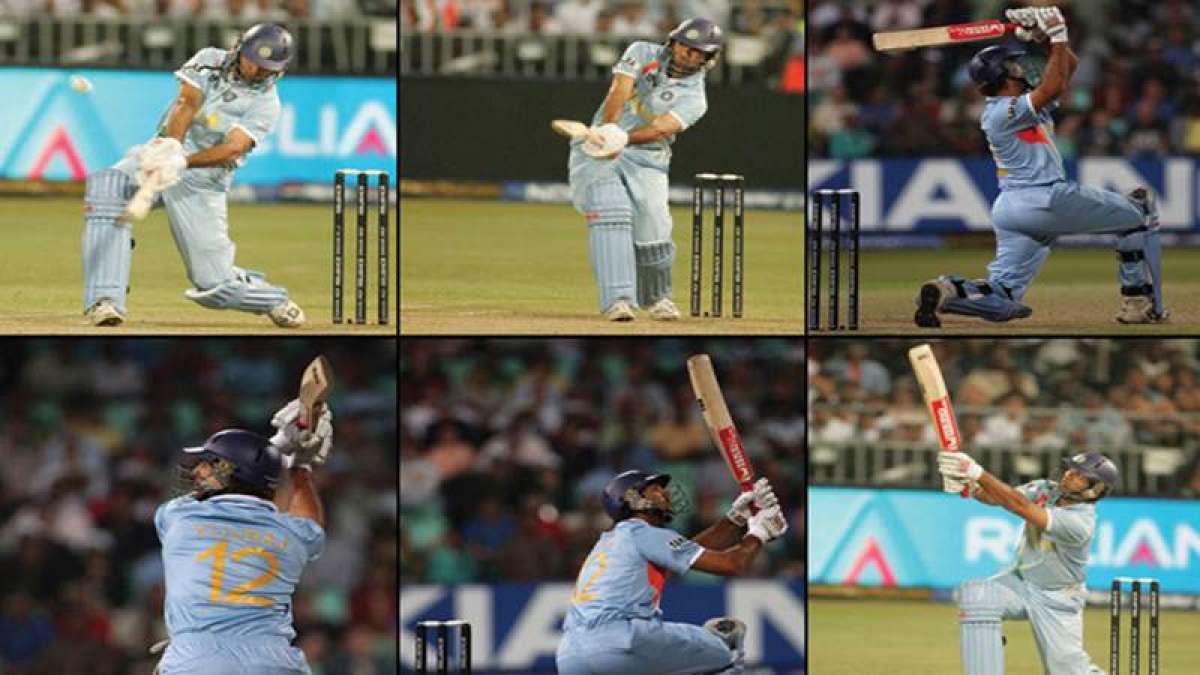 Yuvraj Singh's six sixes to Stuart Broad in T20 World Cup Yuvraj Singh's six sixes to Stuart Broad in T20 World Cup