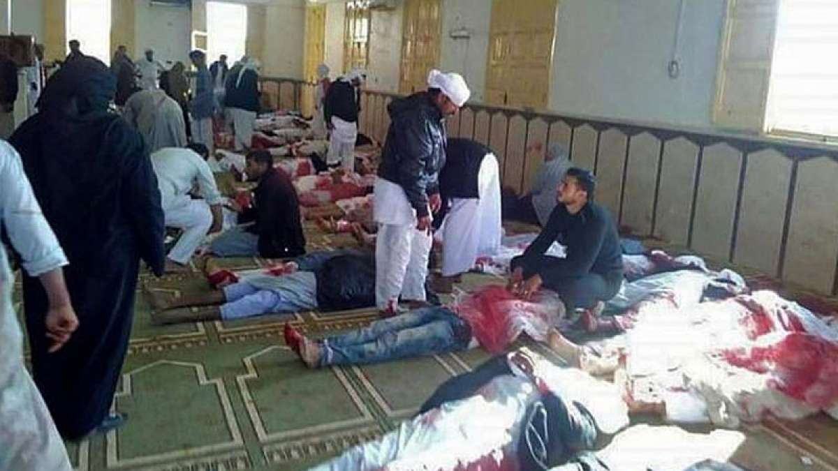 Egypt Mosque Attack: At least 235 killed in bomb blast, gunfire Egypt Mosque Attack: At least 235 killed in bomb blast, gunfire