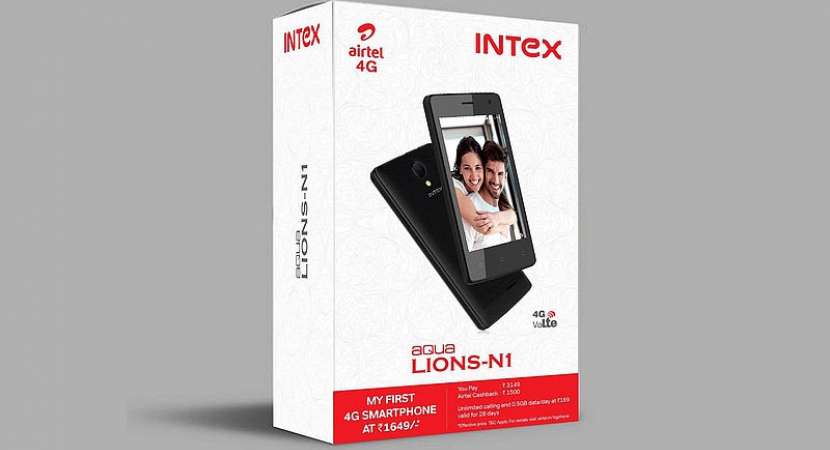 Airtel joins hands with Intex to launch cheaper 4G smartphones at 1,649 Airtel joins hands with Intex to launch cheaper 4G smartphones at 1,649