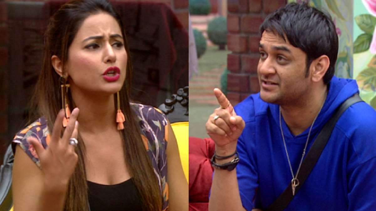 Bigg Boss 11: Hina Khan and Vikas Gupta get into an ugly brawl Bigg Boss 11: Hina Khan and Vikas Gupta get into an ugly brawl