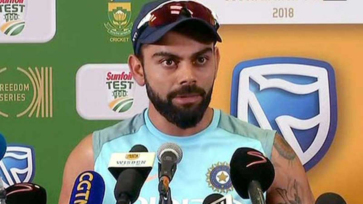 Indian skipper Virat Kohli during media interaction Indian skipper Virat Kohli during media interaction