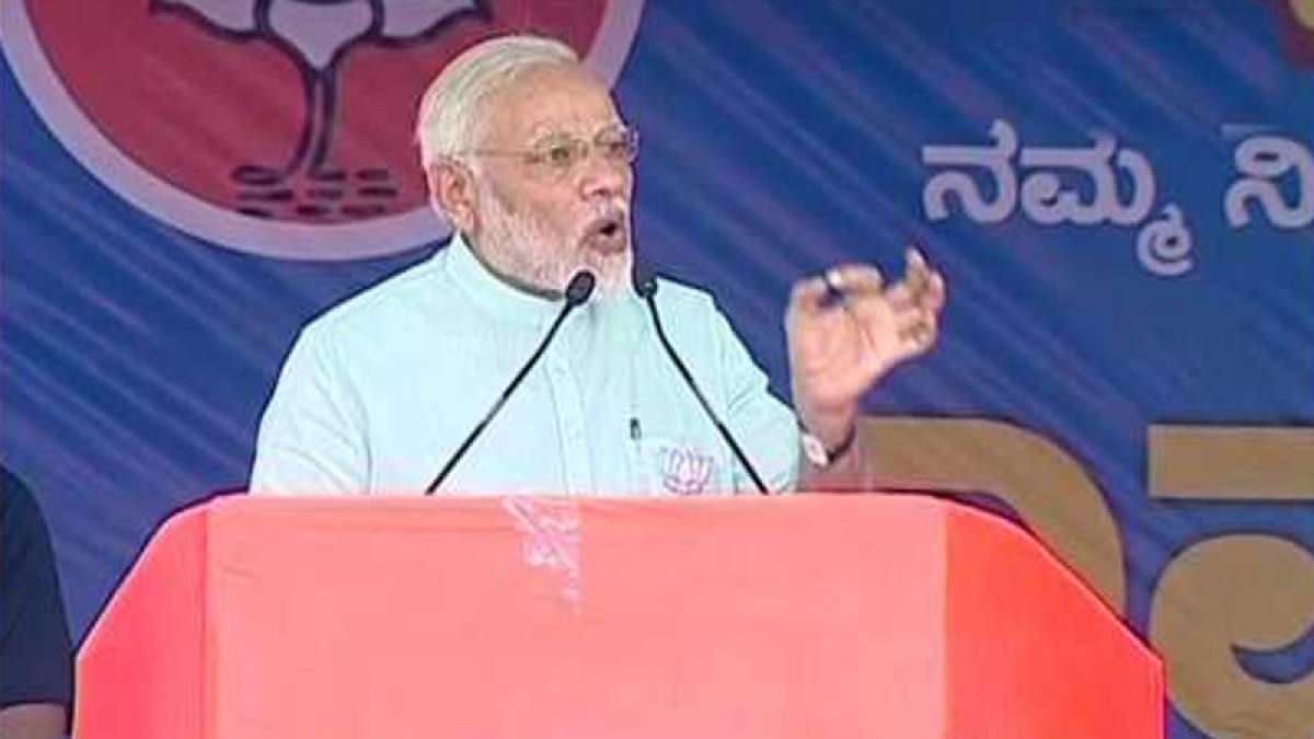 Pro-BJP storm in Karnataka, says Narendra Modi Pro-BJP storm in Karnataka, says Narendra Modi